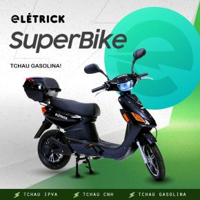 SUPERBIKE PRETO 1000W LÍTIO BLACK FRIDAY