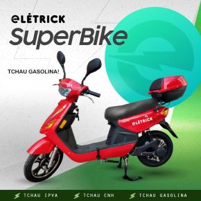 SUPERBIKE VERMELHO  1000W LÍTIO BLACK FRIDAY