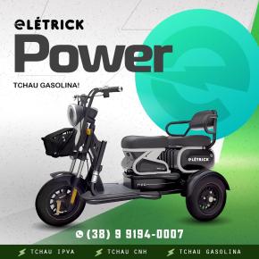 TRICICLO POWER 1.000W CINZA LÍTIO 